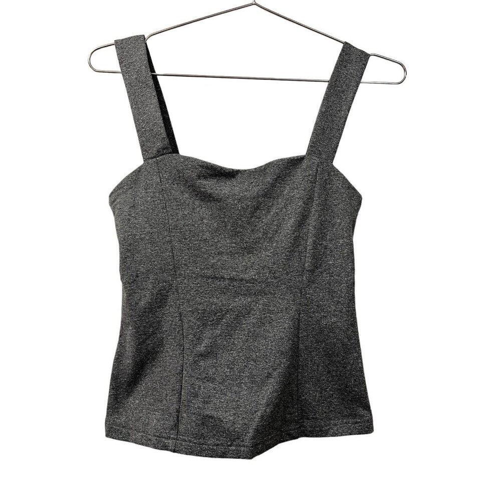Thrive Societe Studio Tank Top‎ Size M Heather Gray Sweetheart Neckline NWT